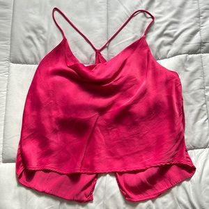Pink large Zara crop top